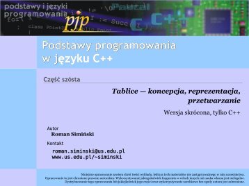 Podstawy programowania w C++