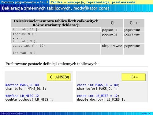 Podstawy programowania w C++