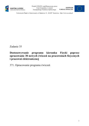 Mikroskop siÅ atomowych [ AFM ]. - Uniwersytet ÅlÄski