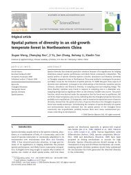 Spatial pattern of diversity in an old-growth temperate forest in ...