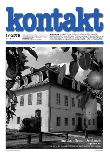 Ausgabe 17 (09.09.2010) PDF - Herrnhut