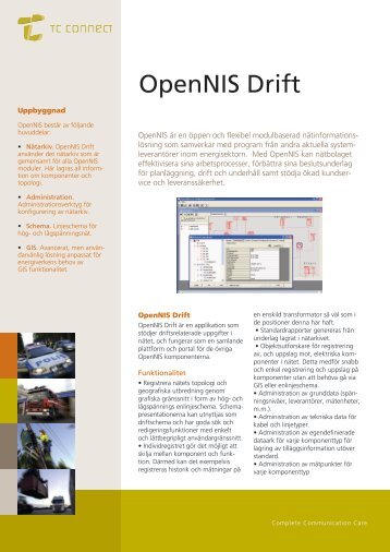 OpenNIS Drift - TC Connect