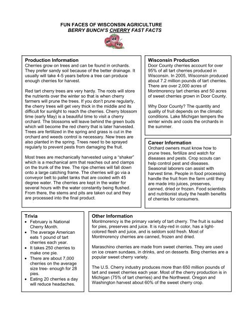 Cherry Plans Ag In The Classroom