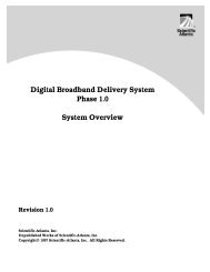 Digital Broadband Delivery System Phase 1.0 ... - Scientific Atlanta