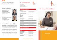 Flyer Seelsorge - St.-Clemens-Hospital Geldern