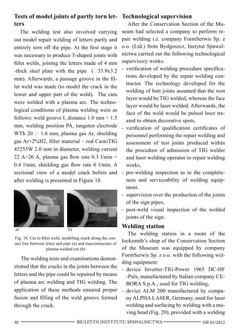 Biuletyn Instytutu Spawalnictwa No. 01/2012