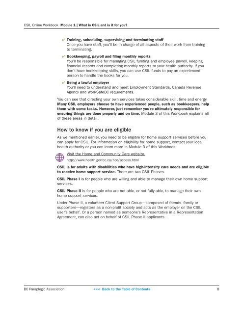 CSIL Module 1 - SCI Information Database