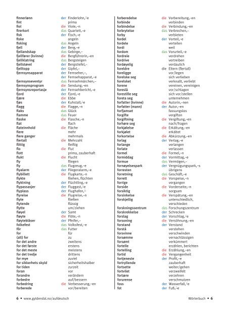 Wörterbuch Norwegisch – Deutsch Norsk – tysk ordliste - Gyldendal