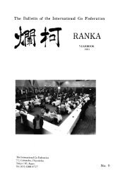 RANKA YEARBOOK 1993 - The International Go Federation