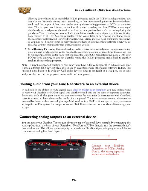 Line 6 TonePort UX8 GearBox 3.5 User Manual - MIDI Manuals