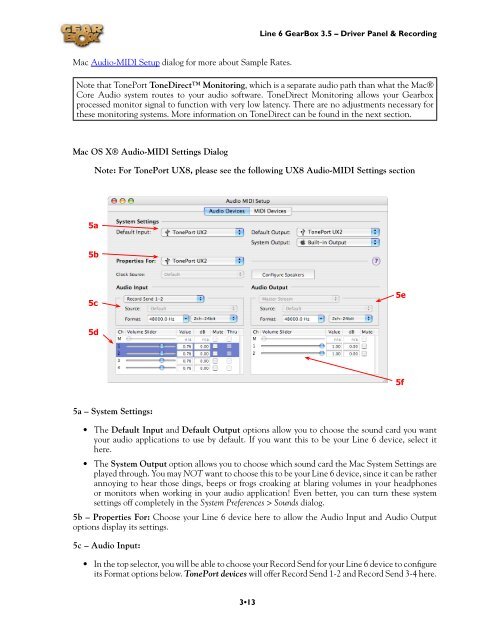 Line 6 TonePort UX8 GearBox 3.5 User Manual - MIDI Manuals