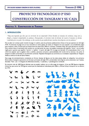 PROYECTO TECNOLÓGICO 2º ESO CONSTRUCCIÓN DE TANGRAM Y SU CAJA