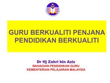 guru berkualiti penjana pendidikan berkualiti - Portal Rasmi ...