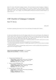 CDF Checklist of Galapagos Centipedes - CDF Galapagos Species ...
