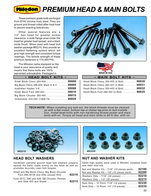 Ford 429 460 2 Bolt 12 Point Main Stud Kit
