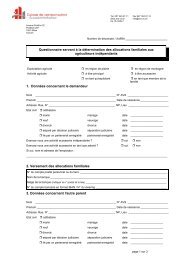 Questionnaire servant Ã  la dÃ©termination des allocations ... - Saillon