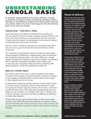 understanding canola basis - SaskCanola