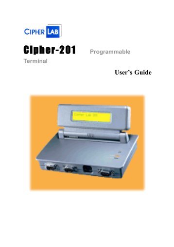 201 User Manual - CipherLab