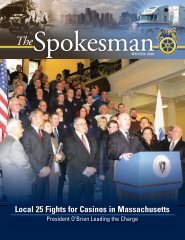 Local 25 Fights for Casinos in Massachusetts - Teamsters Local 25