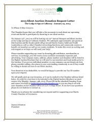 2013 Silent Auction Donation Request Letter - ChamberMaster