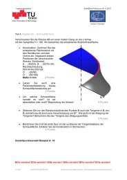 Pruefung vom 28. 4. 2010 - Institute of Geometry - Graz University of ...