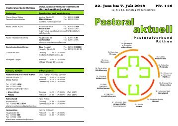 Pastoral-aktuell - Pastoralverbund RÃ¼then