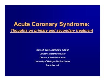 Acute Coronary Syndrome