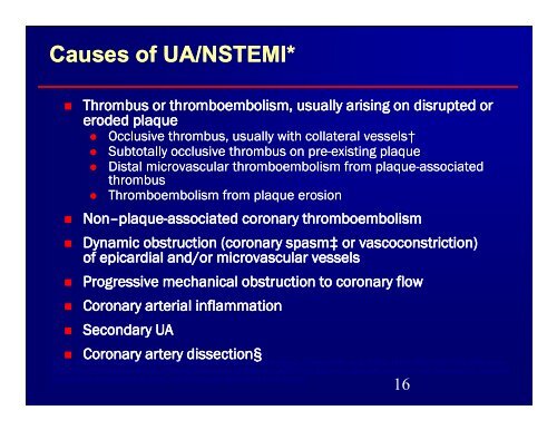 Acute Coronary Syndrome