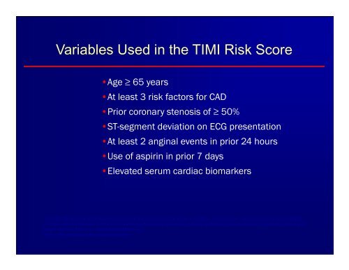 Acute Coronary Syndrome