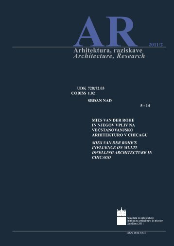SrÄan NaÄ - Fakulteta za arhitekturo - Univerza v Ljubljani
