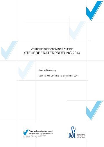 steuerberaterprüfung 2014 - Steuerberaterverband Niedersachsen ...