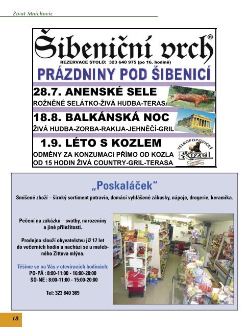 OBSAH VÃ¡Å¾enÃ­ obÄanÃ© naÅ¡eho mÄ›sta, - Mnichovice