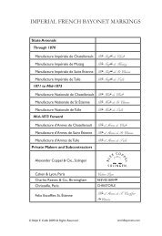 IMPERIAL FRENCH BAYONET MARKINGS