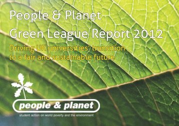 Green League Report 2012 - People & Planet