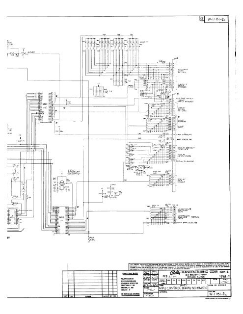 Bally 8-Ball Schematics