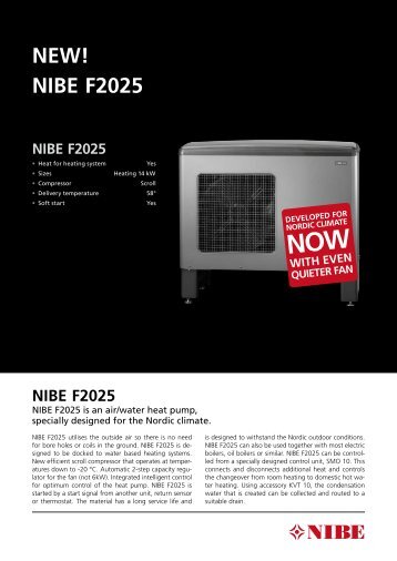 NEW! NIBE F2025