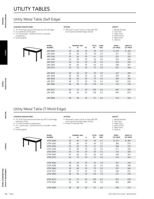 A B C O  P R I C E   G U I D E - ABCO Office Furniture