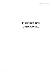 IP SENSOR 9216 USER MANUAL