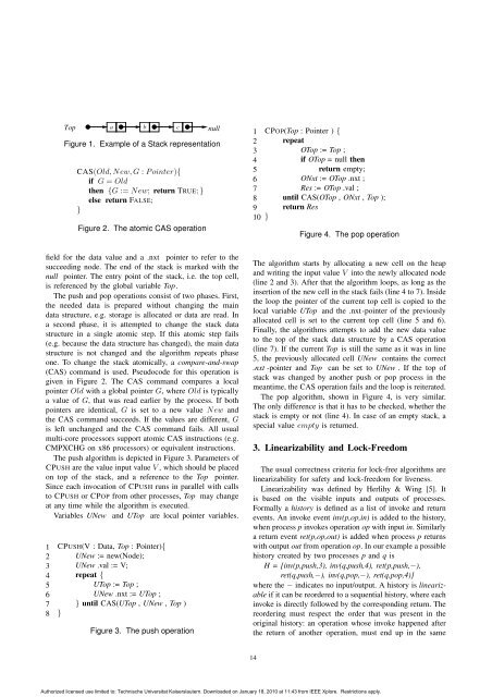 Formal Verification of Lock-Free Algorithms