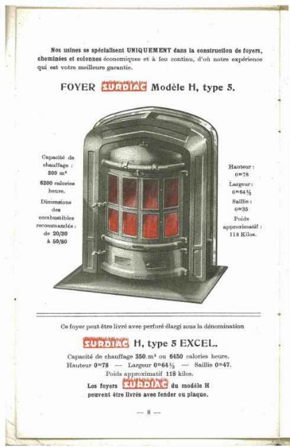 SURDIAC poele Ã  rÃ©cupÃ©ration de chaleur. 1938 - Ultimheat