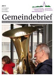 Gemeindebrief der Evangelischen Kirchengemeinde Vorgebirge ...