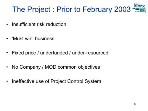 Nimrod MRA4 - Association for Project Management