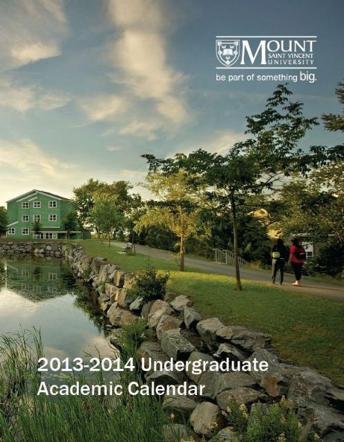 Undergraduate Academic Calendar - Mount Saint Vincent University Undergraduate Academic Calendar - Mount Saint Vincent University