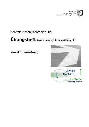 Korrekturanweisung Mathematik - Zentrale AbschlÃ¼sse in Schleswig ...