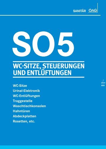 WC-SITZE, STEUERUNGEN UND ENTLÜFTUNGEN