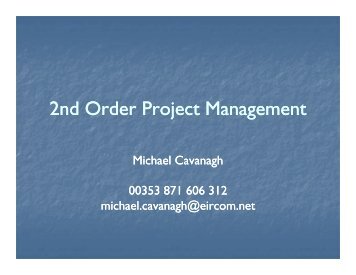 Michael Cavanagh - 2nd order project management.pdf