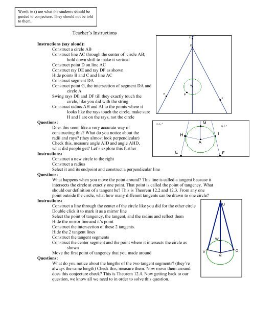 The Geometry of a Circle - By: Dennis Kapatos