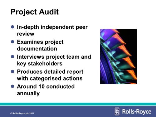 Portfolio assurance in Rolls Royce - Association for Project ...