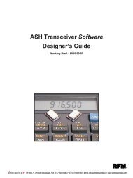 ASH Transceiver Software Designer's Guide - wireless world AG