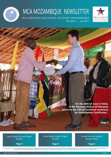 MCA Mozambique Newsletter June 2013 - MCLI